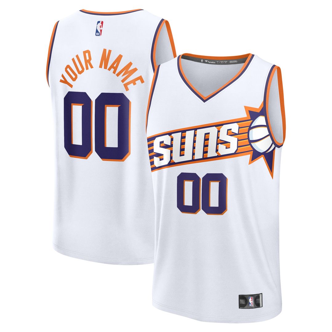 Phoenix Suns Fanatics Youth Fast Break Custom Replica Jersey - White - Association Edition