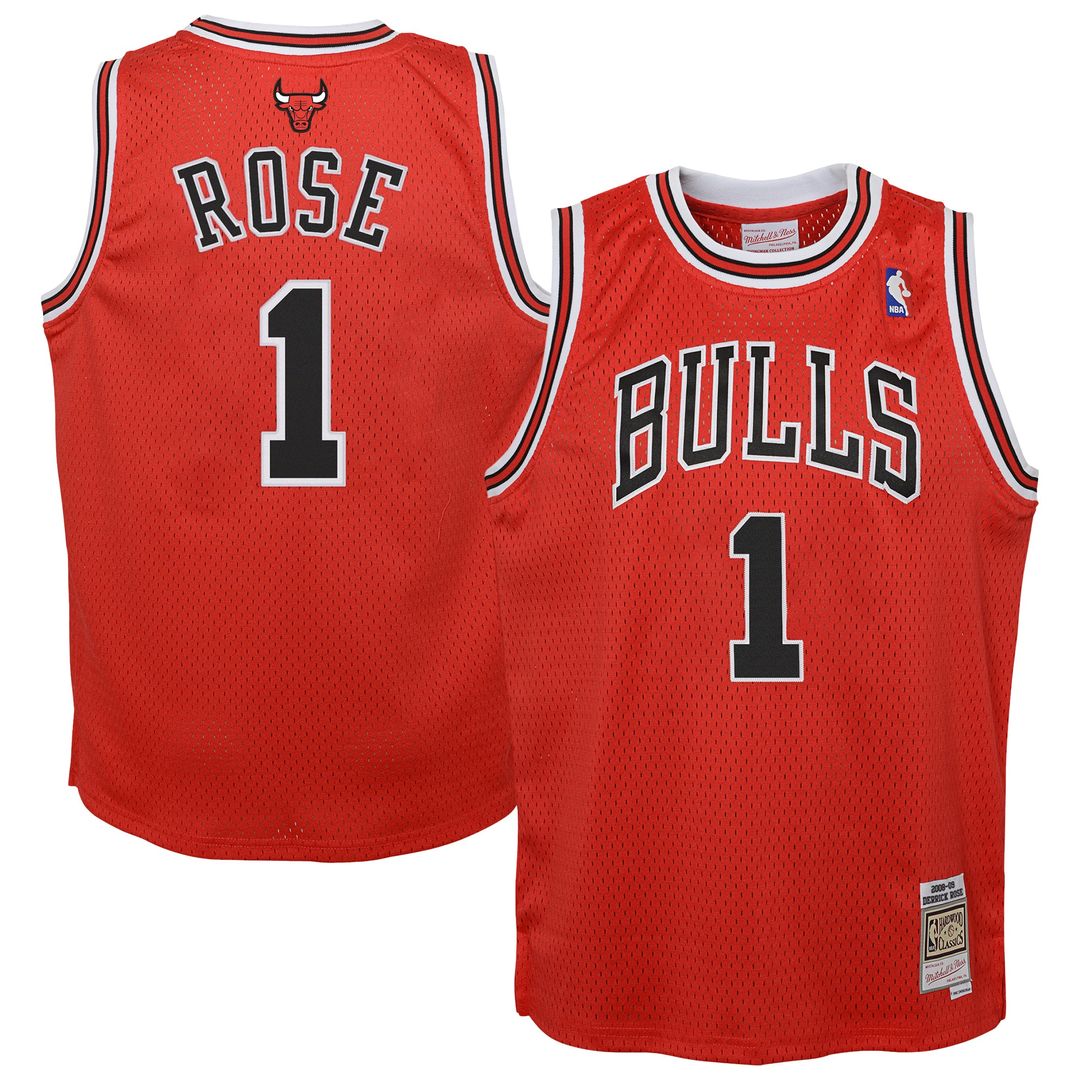 Derrick Rose Chicago Bulls Mitchell & Ness Youth 2010/11 Hardwood Classics Swingman Jersey - Black