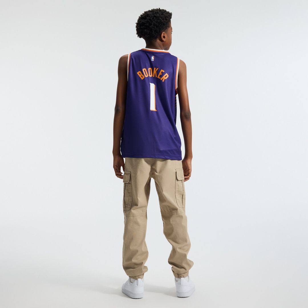 Devin Booker Phoenix Suns Fanatics Youth Fast Break Player Replica Jersey - Icon Edition - Purple
