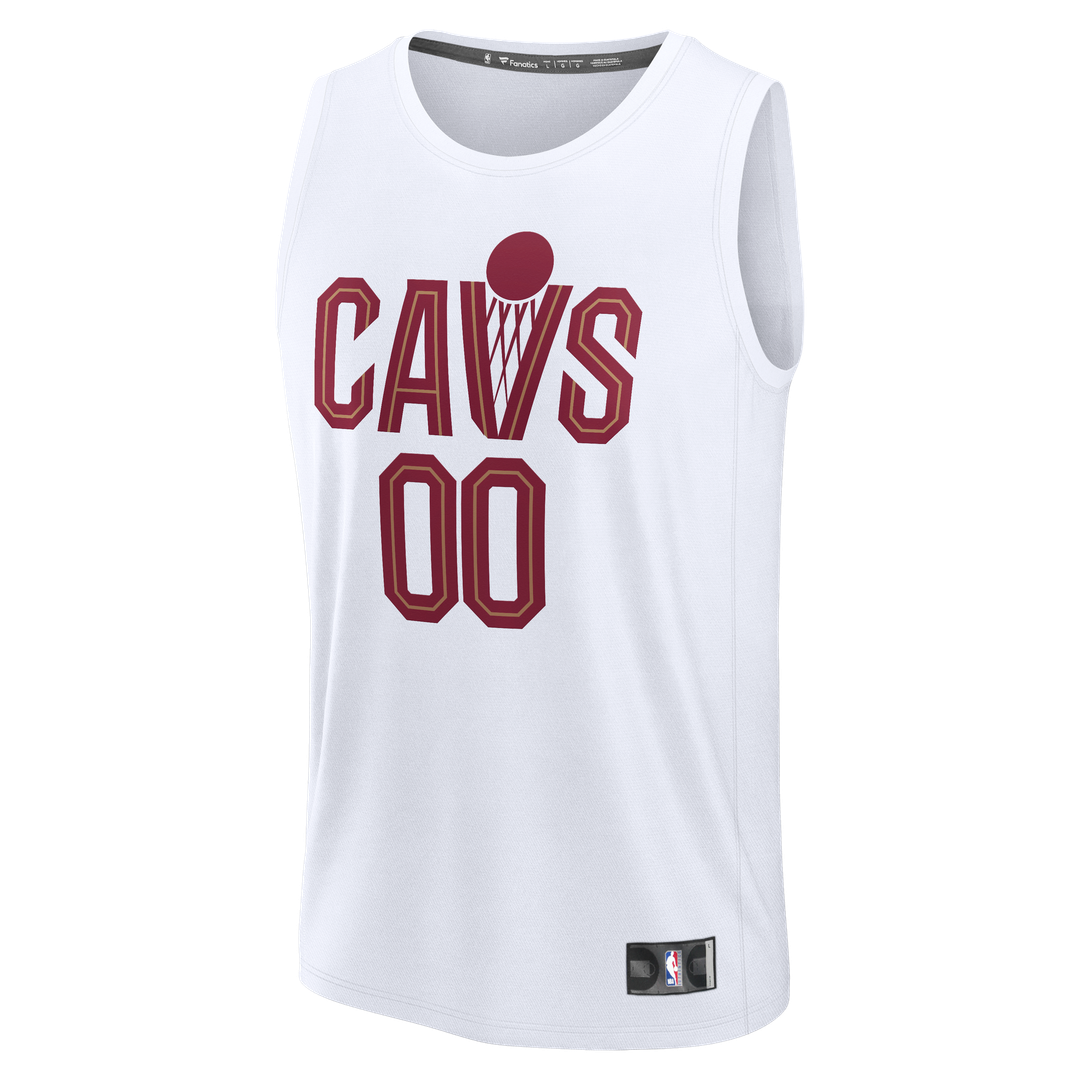 Cleveland Cavaliers Fanatics Youth Fastbreak Custom Jersey - Association Edition - White
