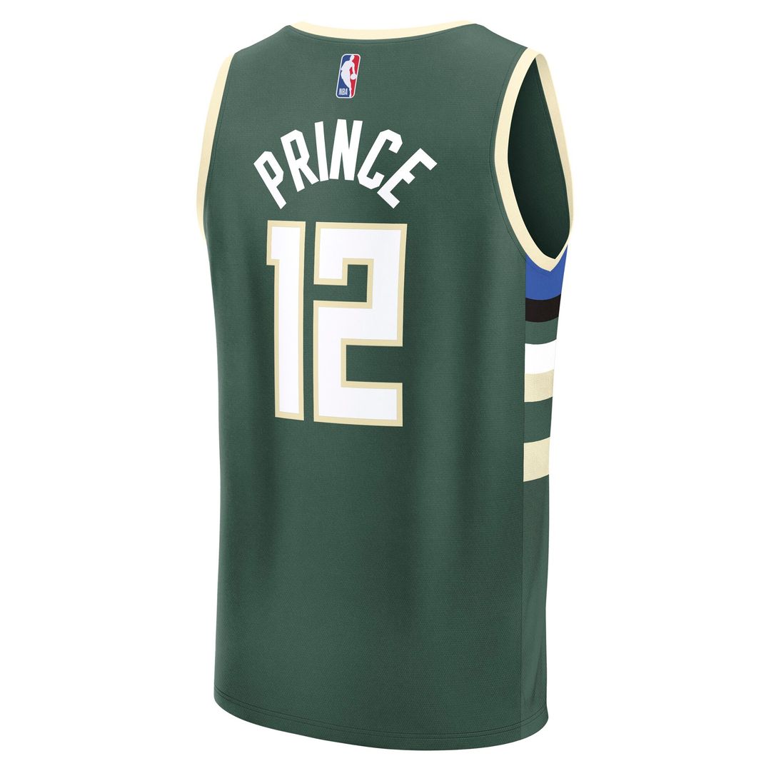 Taurean Prince Milwaukee Bucks Fanatics Fast Break Player Replica Jersey - Icon Edition - Hunter Green
