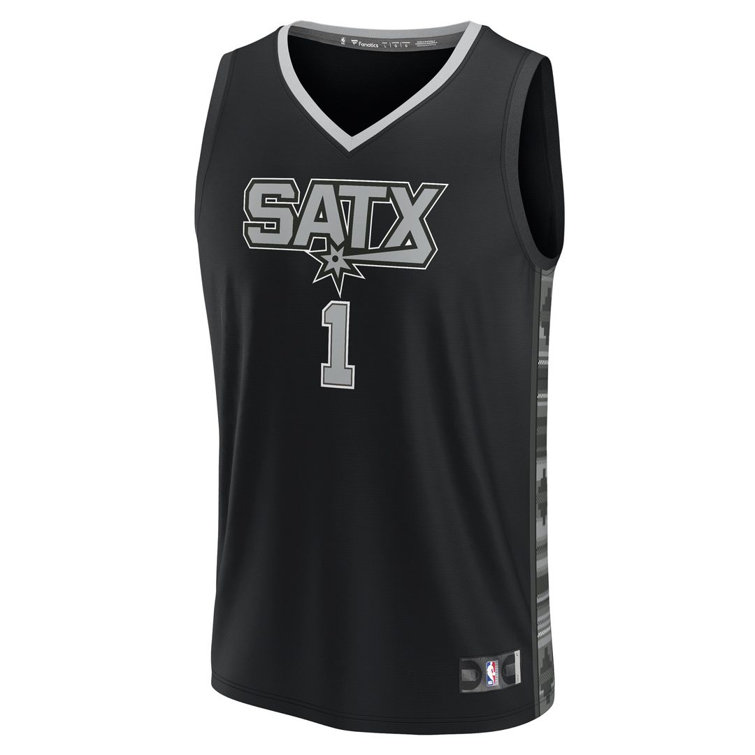 Victor Wembanyama San Antonio Spurs Fanatics Fast Break Player Jersey - Statement Edition - Black