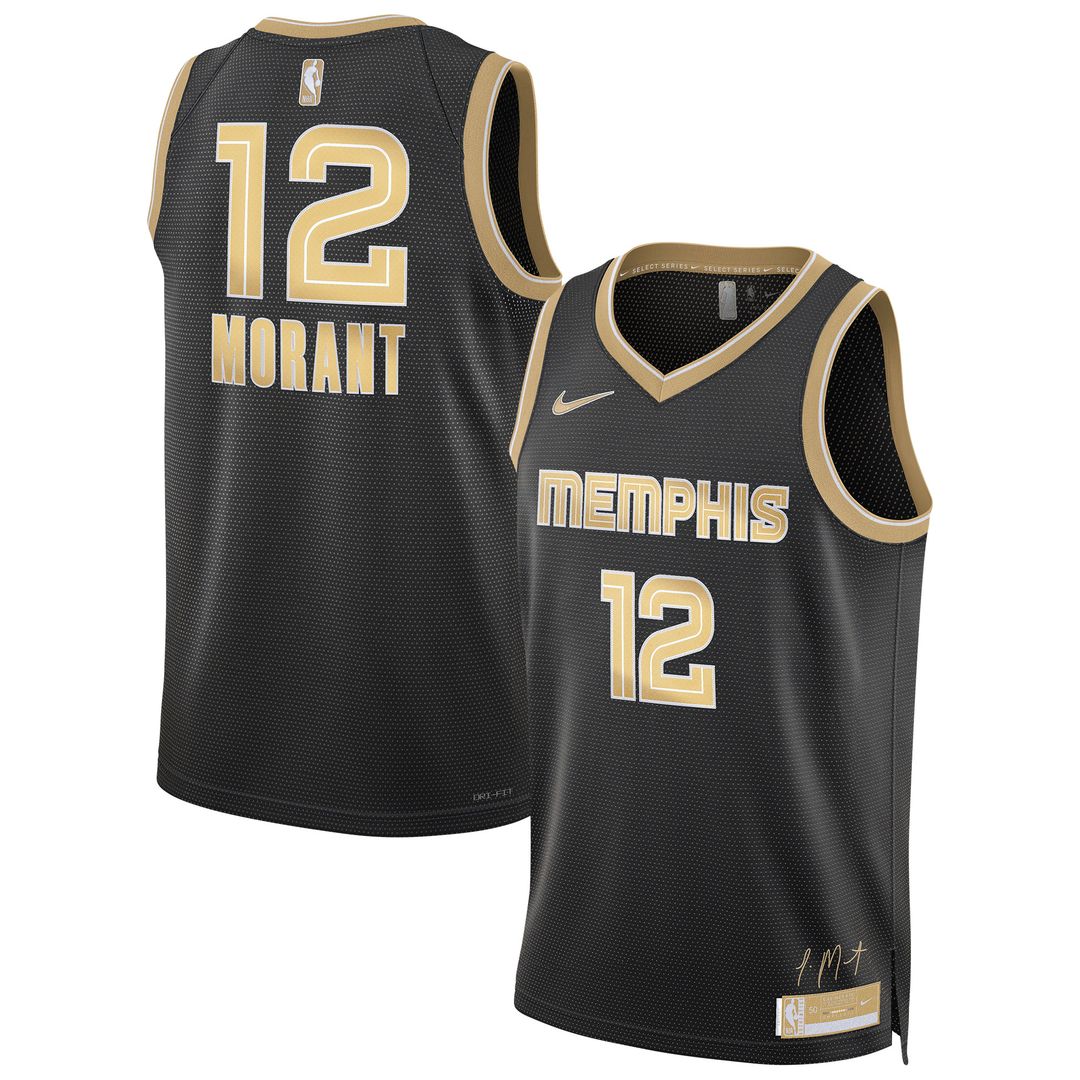 Ja Morant Memphis Grizzlies Nike Unisex Select Series Swingman Jersey â€?Black