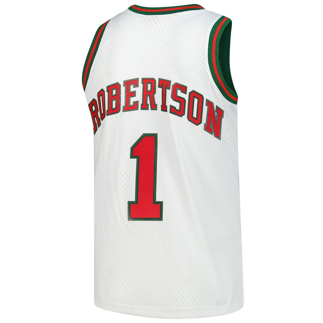 Oscar Robertson Milwaukee Bucks Mitchell & Ness Hardwood Classics Swingman Jersey - White