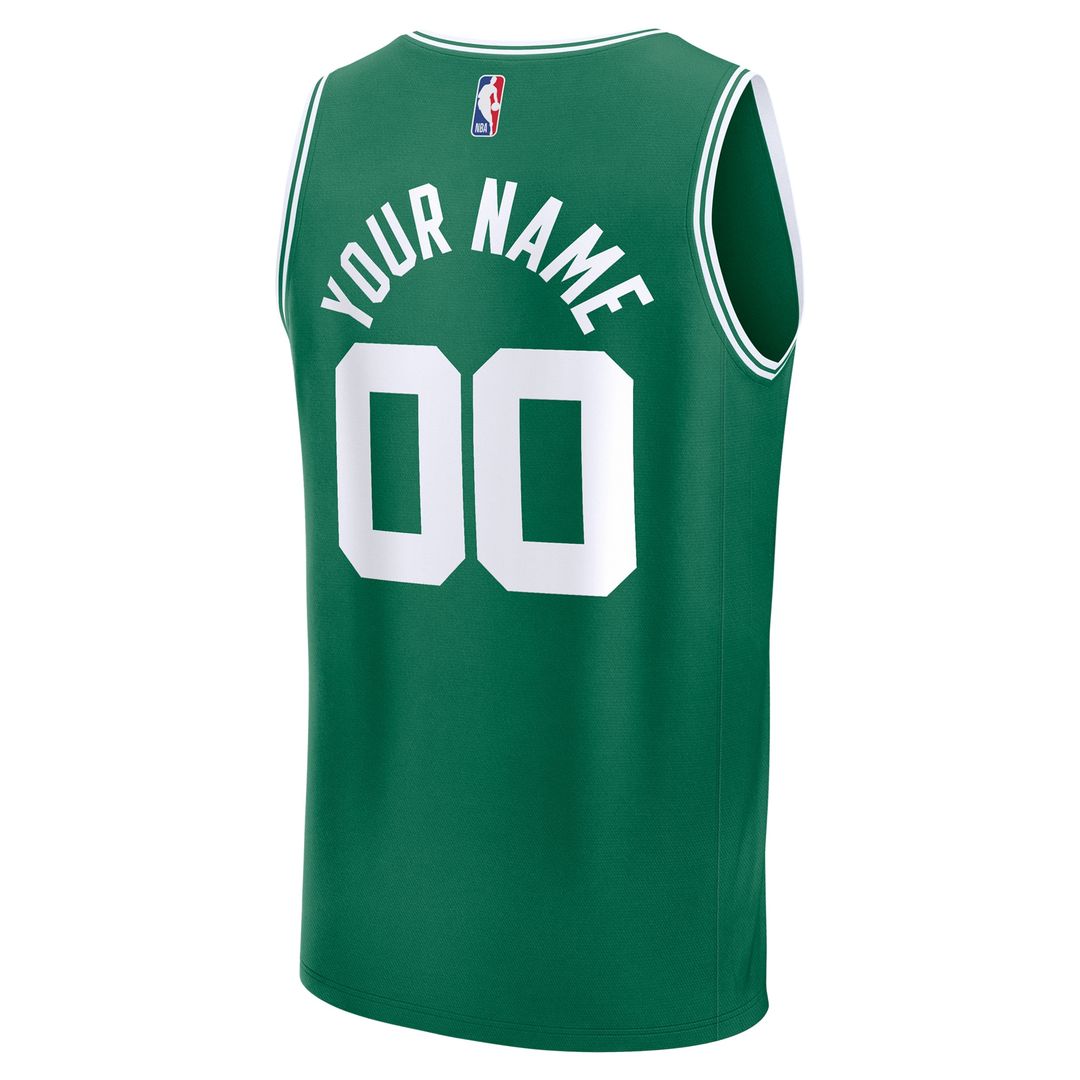 Boston Celtics Fanatics Fast Break Custom Jersey - Statement Edition - Black