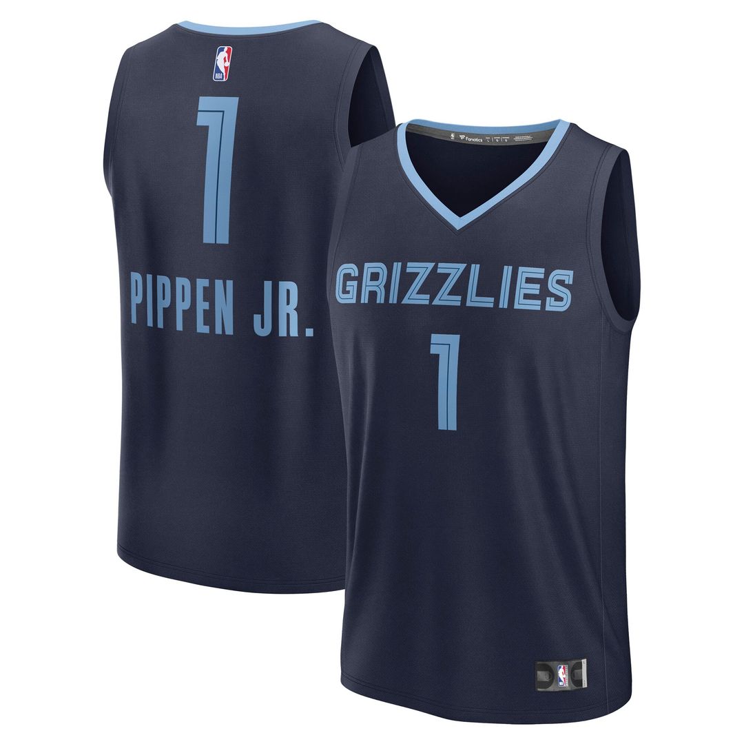 Scotty Pippen Jr. Memphis Grizzlies Fanatics Fast Break Player Replica Jersey - Icon Edition - Navy