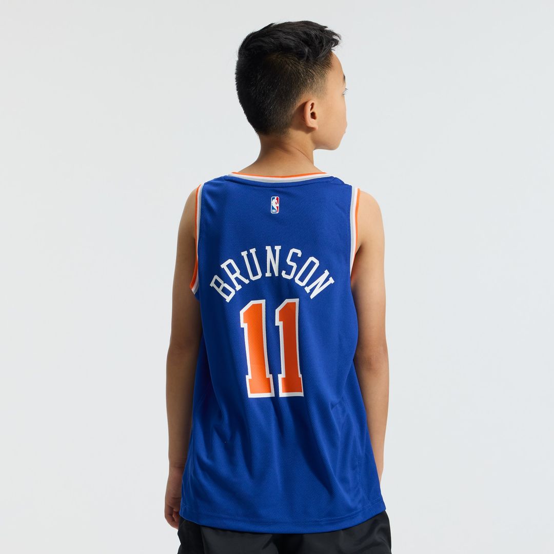 Jalen Brunson New York Knicks Fanatics Youth Fast Break Player Replica Jersey - Icon Edition - Blue