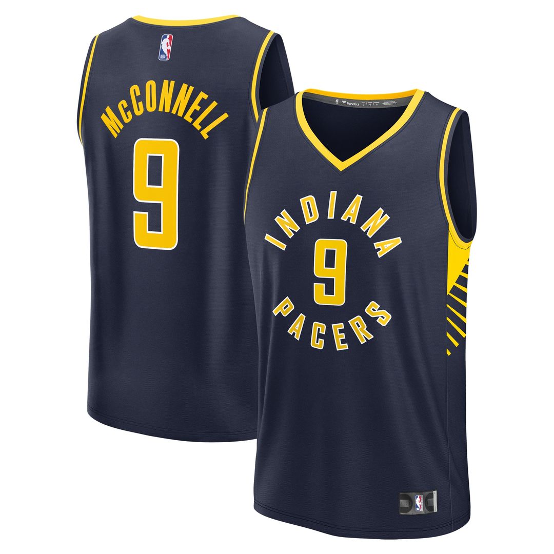 T.J. McConnell Indiana Pacers Fanatics Fast Break Player Replica Jersey - Icon Edition - Navy