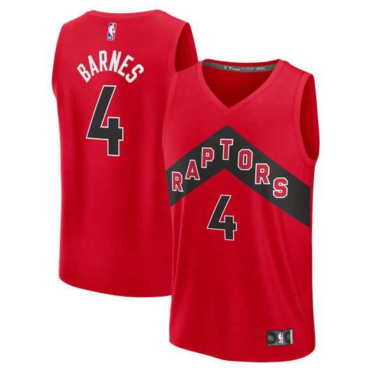 Scottie Barnes Toronto Raptors Fanatics Fast Break Replica Jersey - Icon Edition - Red