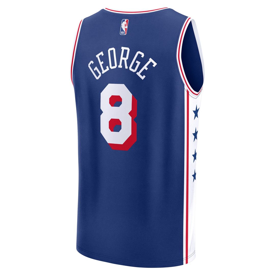 Paul George Philadelphia 76ers Fanatics Youth Fast Break Player Replica Jersey - Icon Edition - Royal