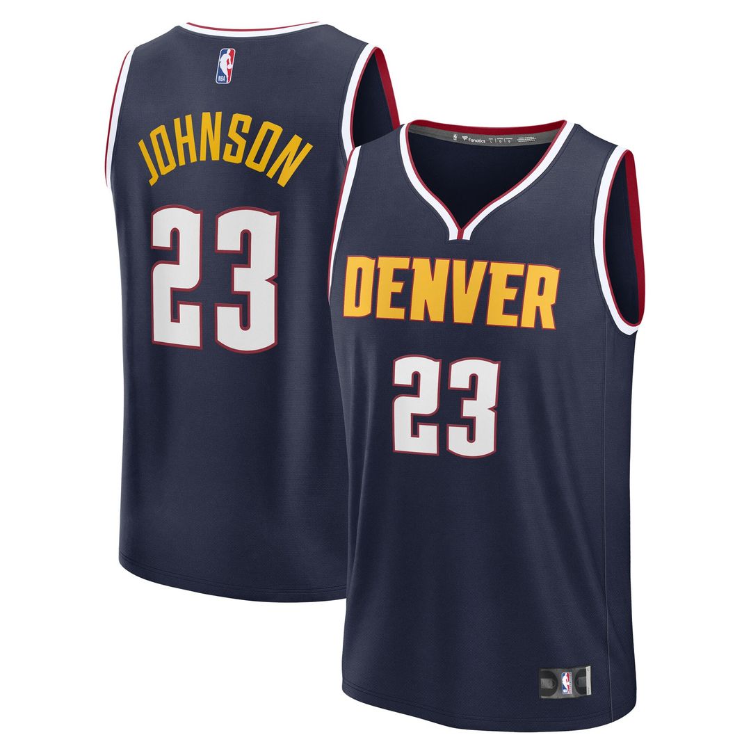 Cameron Johnson Denver Nuggets Fanatics Youth Fast Break Replica Jersey - Navy - Icon Edition