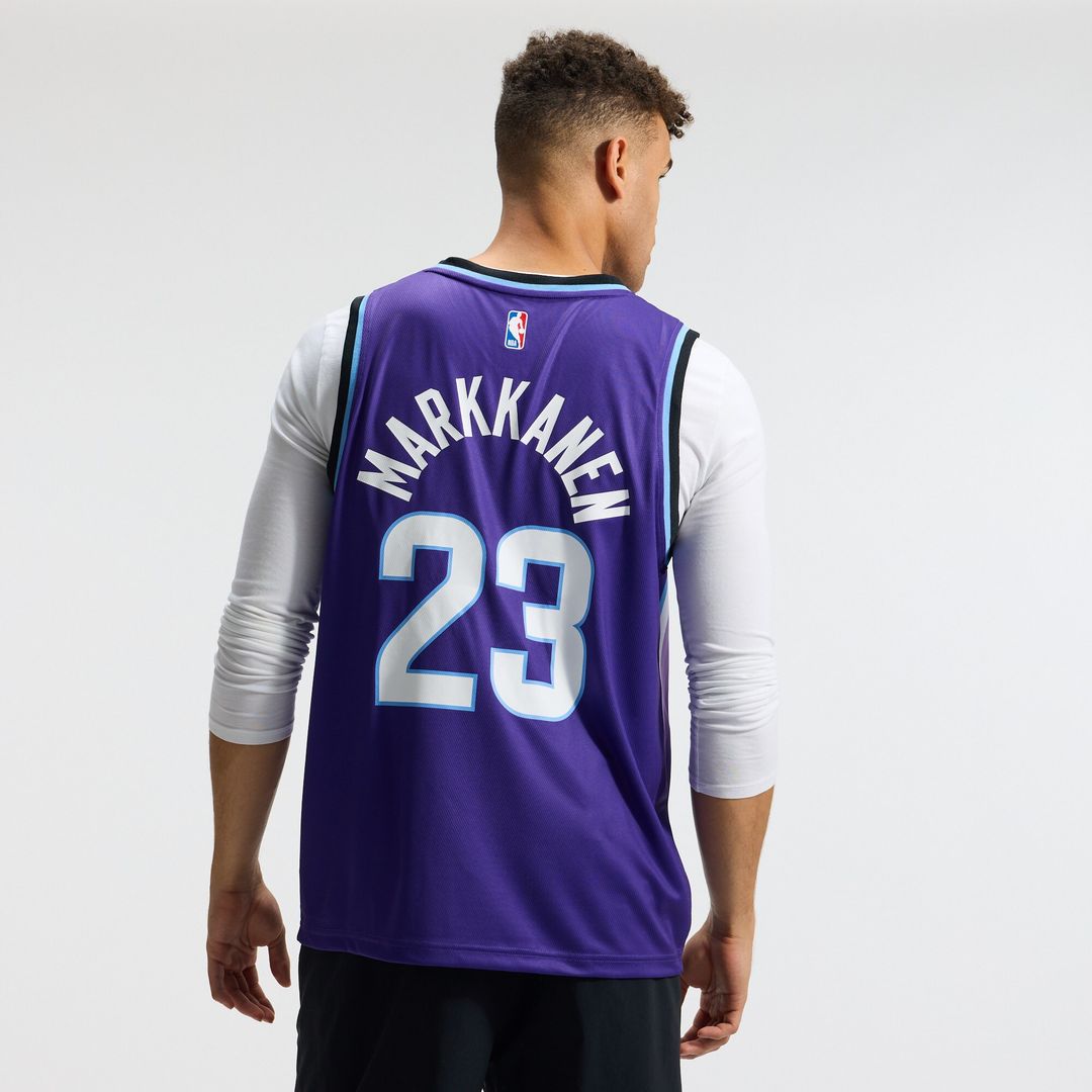 Lauri Markkanen Utah Jazz Fanatics Fast Break Replica Jersey - Icon Edition - Purple