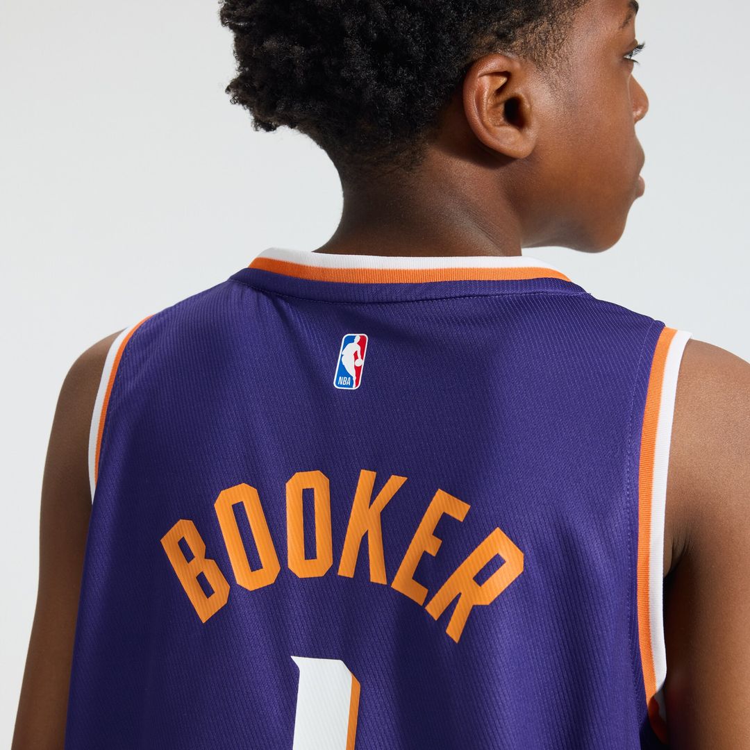 Devin Booker Phoenix Suns Fanatics Youth Fast Break Player Replica Jersey - Icon Edition - Purple