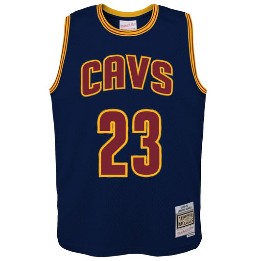 LeBron James Cleveland Cavaliers Mitchell & Ness Youth 2015/16 Hardwood Classics Swingman Jersey - Navy