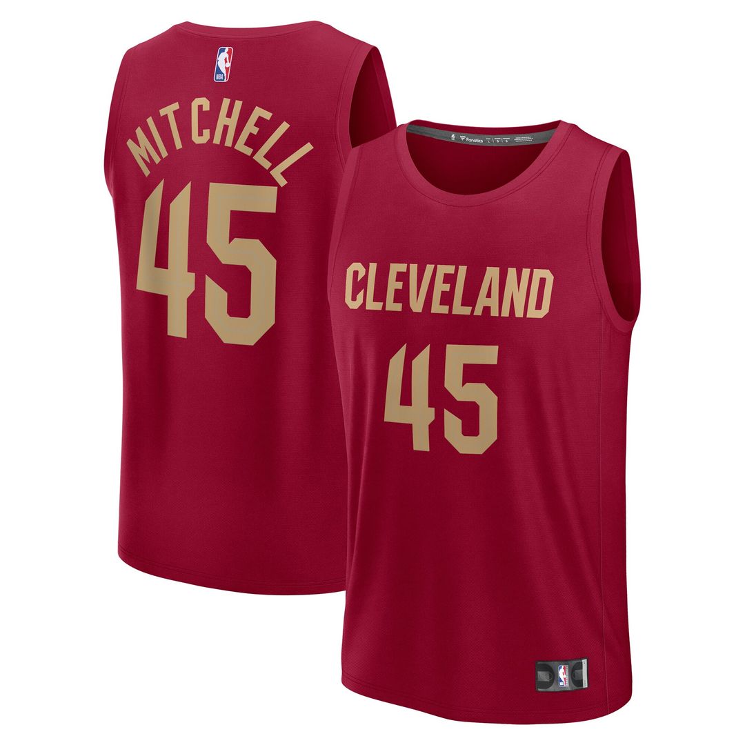 Donovan Mitchell Cleveland Cavaliers Fanatics Youth Fast Break Player Jersey - Icon Edition - Wine