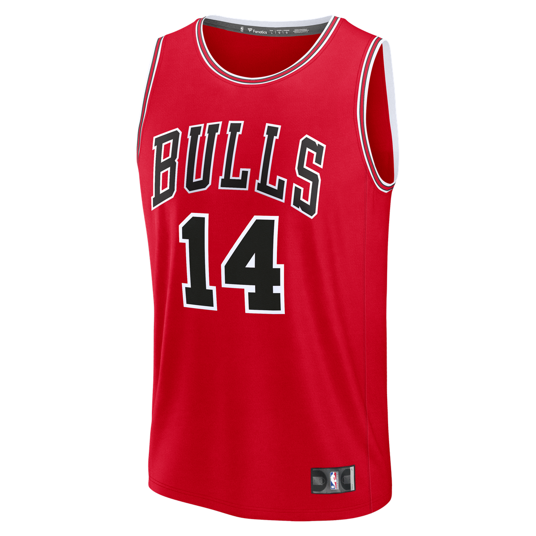 Matas Buzelis Chicago Bulls Fanatics Fast Break Player Replica Jersey - Icon Edition - Red