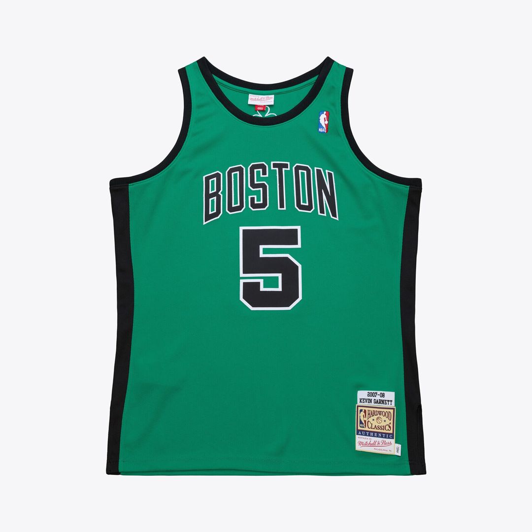 Kevin Garnett Boston Celtics Mitchell & Ness 2007 - 08 Hardwood Classics Authentic Jersey - Kelly Green