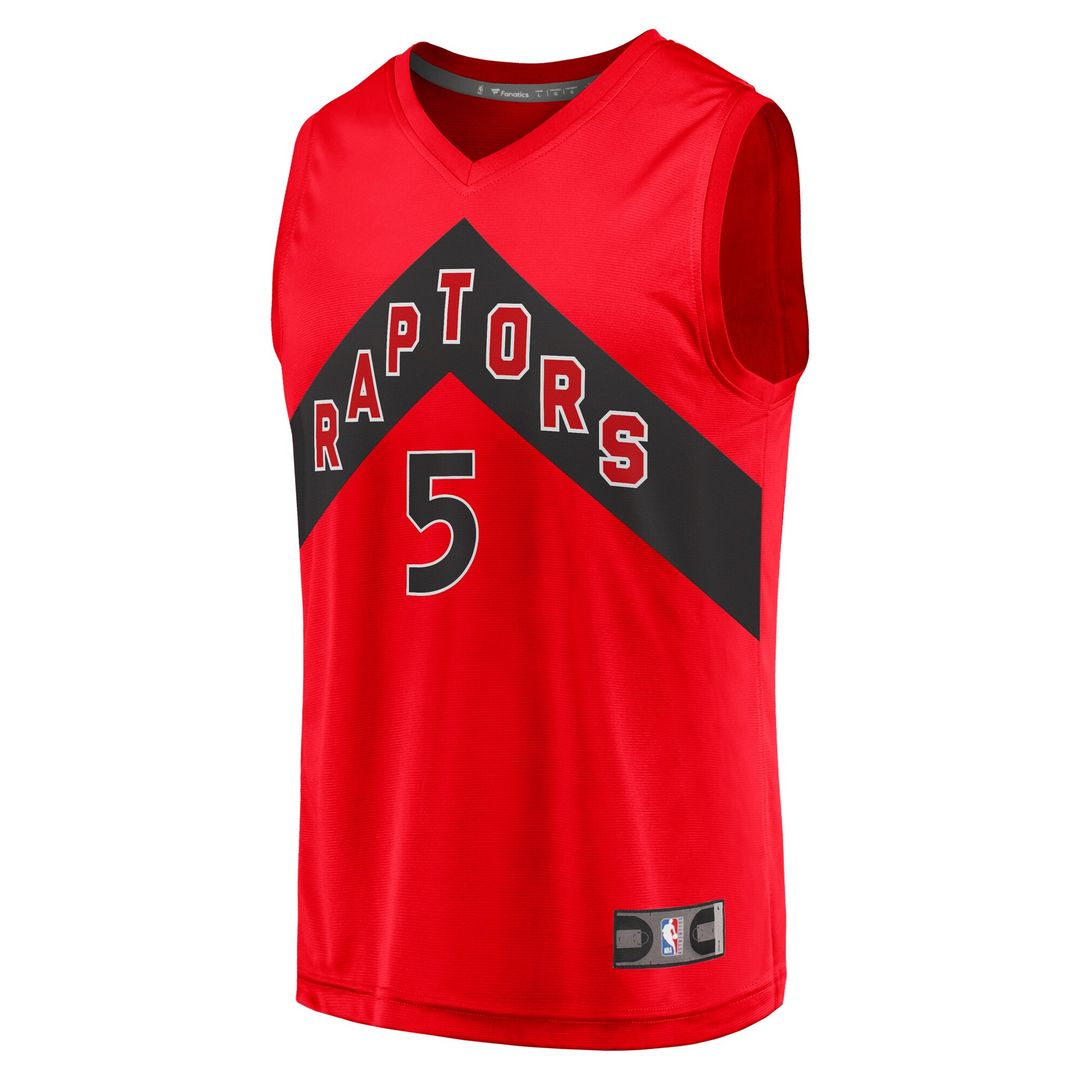 Immanuel Quickley Toronto Raptors Fanatics Fast Break Player Jersey - Icon Edition - Red