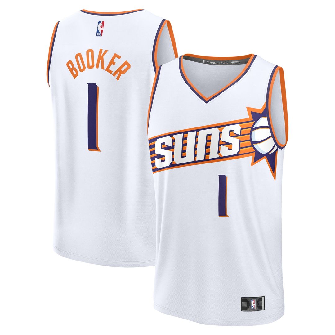 Devin Booker Phoenix Suns Fanatics Fast Break Player Replica Jersey - Association Edition - White