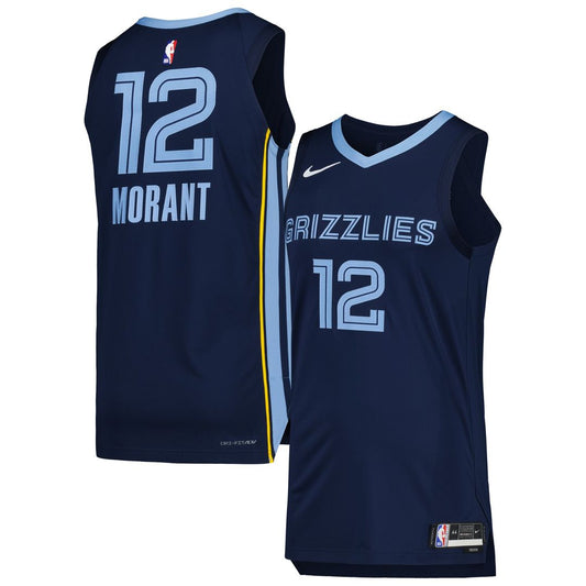 Ja Morant Memphis Grizzlies Nike Authentic Jersey - Icon Edition - Navy