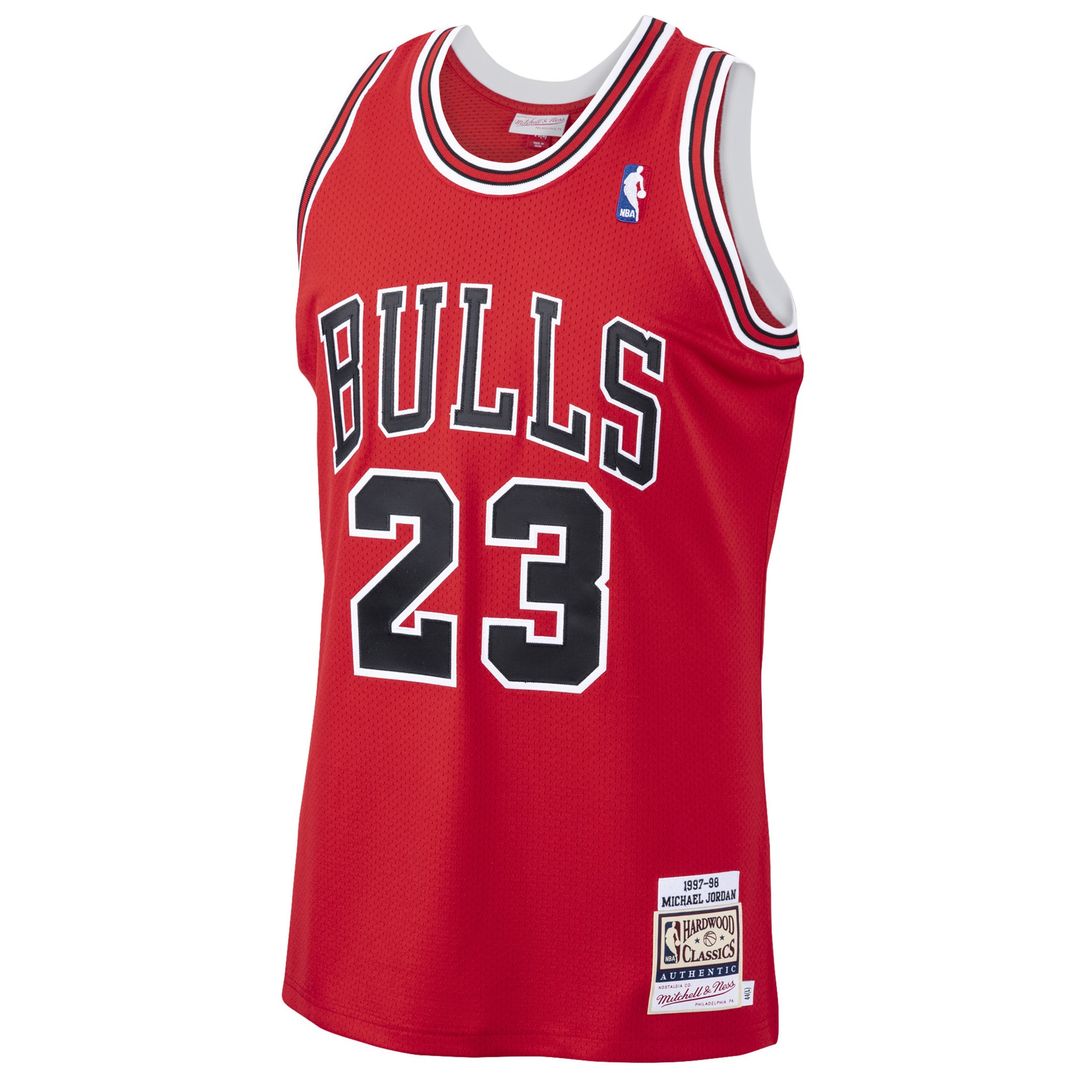 Michael Jordan Chicago Bulls Mitchell & Ness 1997/98 Hardwood Classics Authentic Jersey - Scarlet