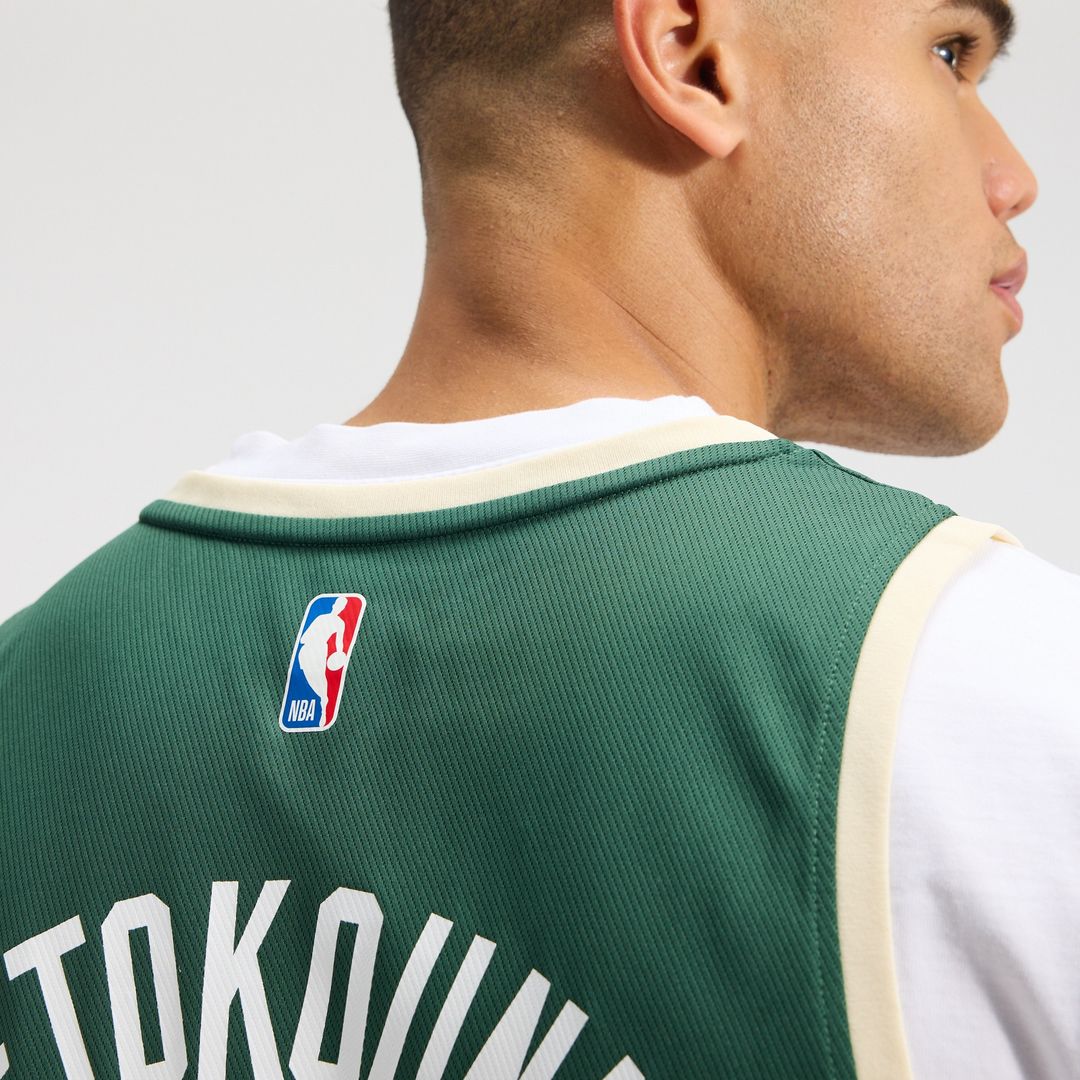 Giannis Antetokounmpo Milwaukee Bucks Fanatics Fast Break Player Replica Jersey - Icon Edition - Hunter Green