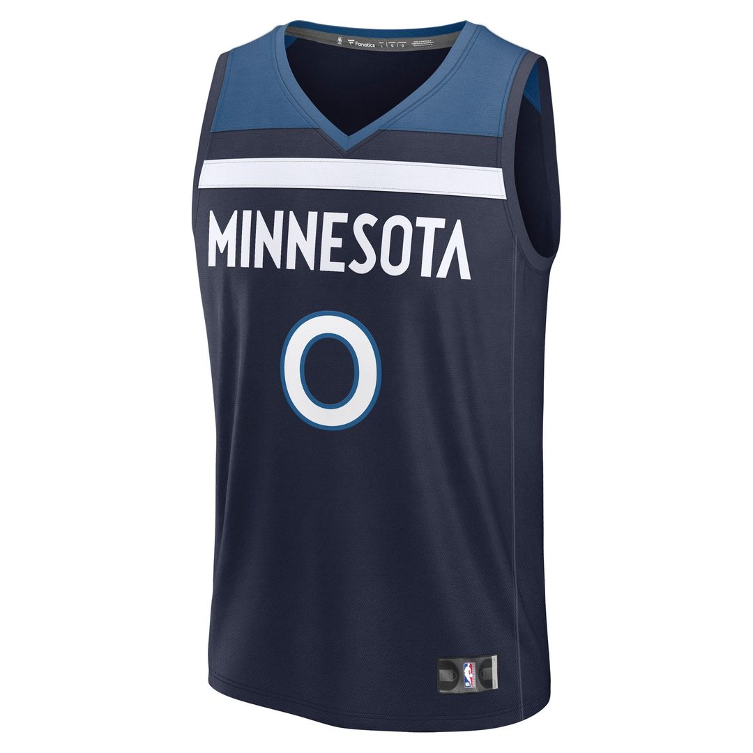 Donte DiVincenzo Minnesota Timberwolves Fanatics Fast Break Player Replica Jersey - Icon Edition - Navy