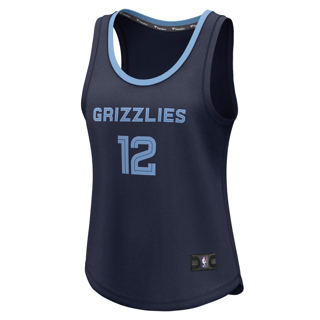 Ja Morant Memphis Grizzlies Fanatics Women's Fast Break Player Jersey - Icon Edition - Navy