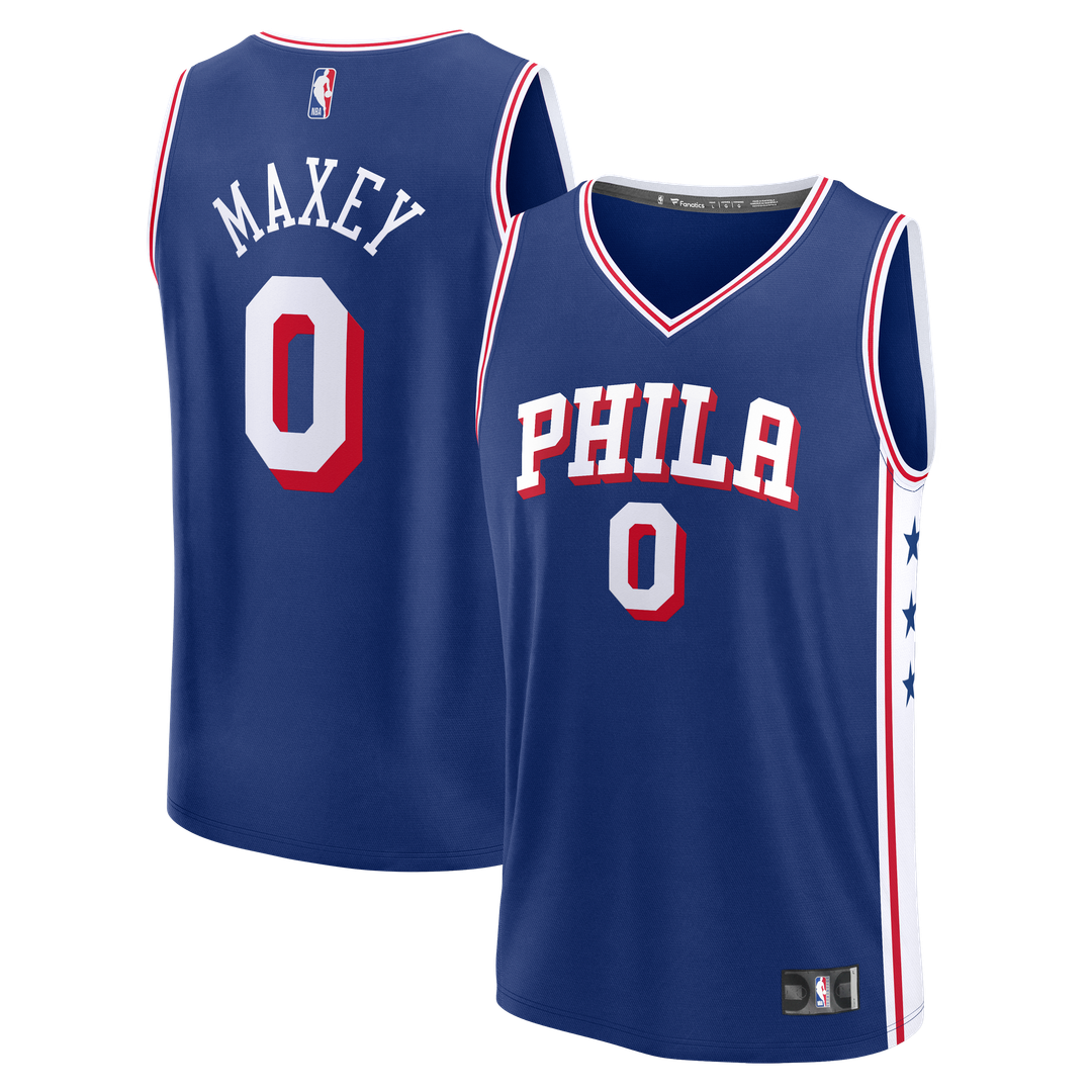 Tyrese Maxey Philadelphia 76ers Fanatics Fast Break Player Replica Jersey - Icon Edition - Royal