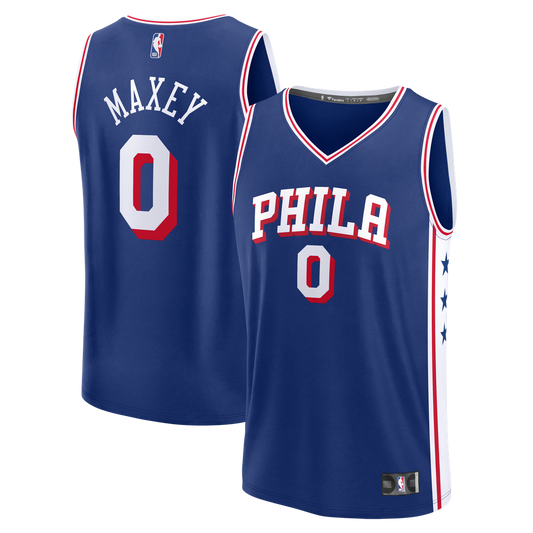 Tyrese Maxey Philadelphia 76ers Fanatics Fast Break Player Replica Jersey - Icon Edition - Royal