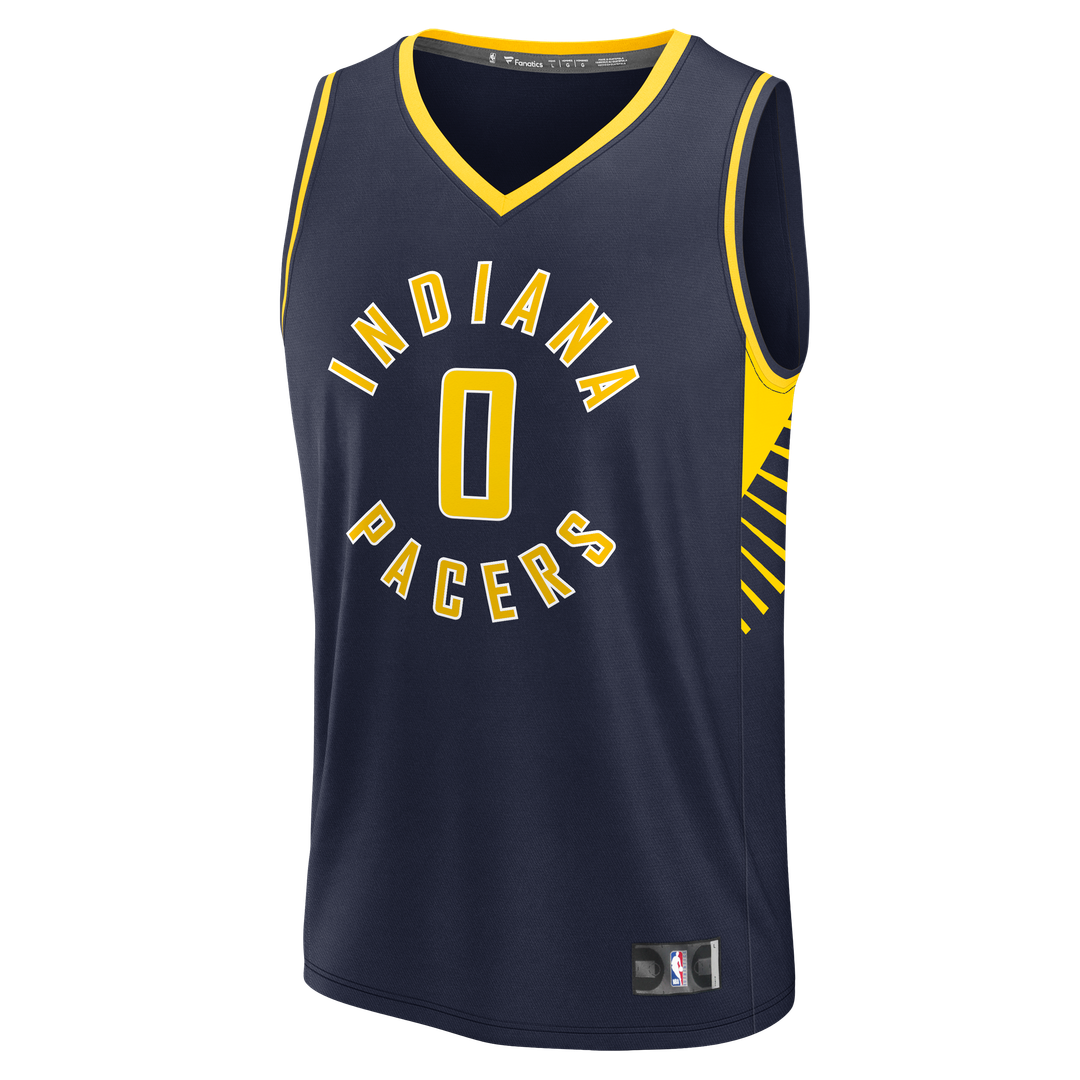 Tyrese Haliburton Indiana Pacers Fanatics Fast Break Replica Jersey - Navy - Icon Edition