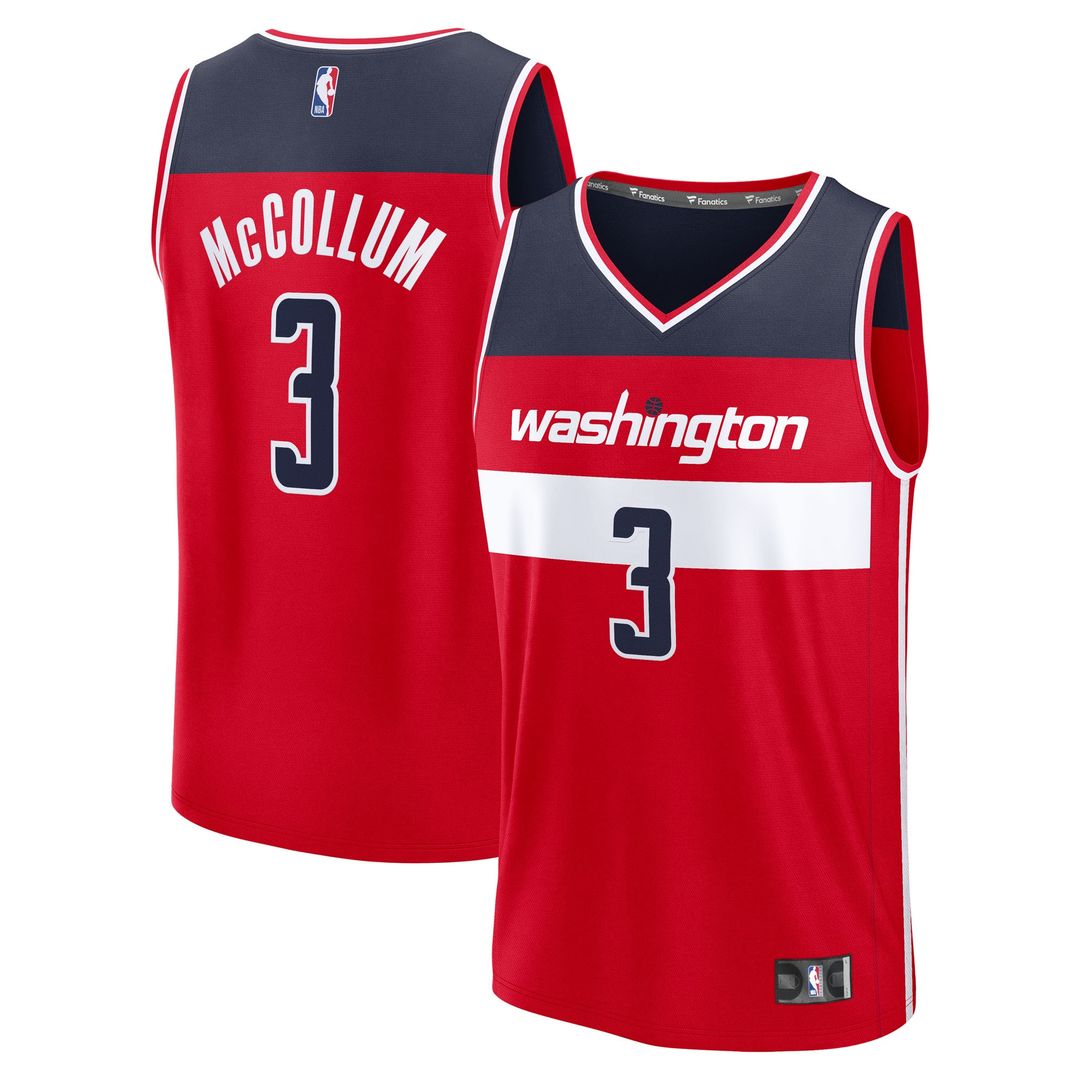 CJ McCollum Washington Wizards Fanatics Fast Break Player Replica Jersey - Icon Edition - Red