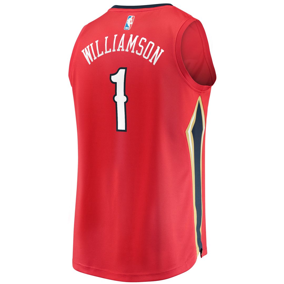 Zion Williamson New Orleans Pelicans Fanatics Replica Fast Break Jersey White - Association Edition