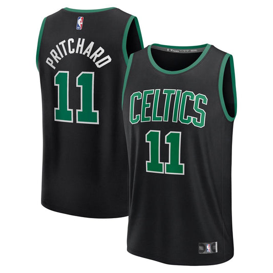 Payton Pritchard Boston Celtics Fanatics Fast Break Player Replica Jersey - Statement Edition - Black