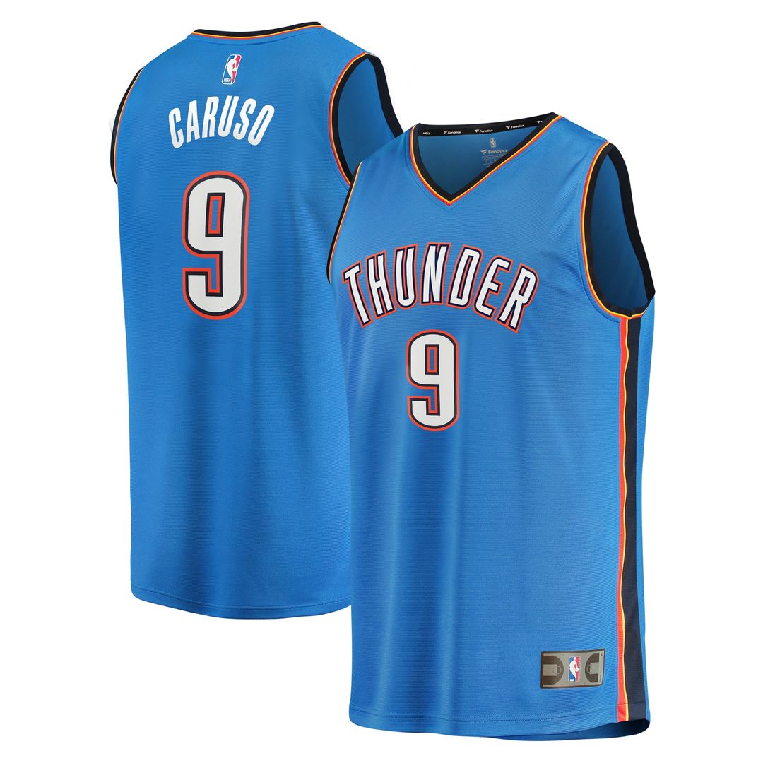 Alex Caruso Oklahoma City Thunder Fanatics Fast Break Player Replica Jersey - Icon Edition - Blue