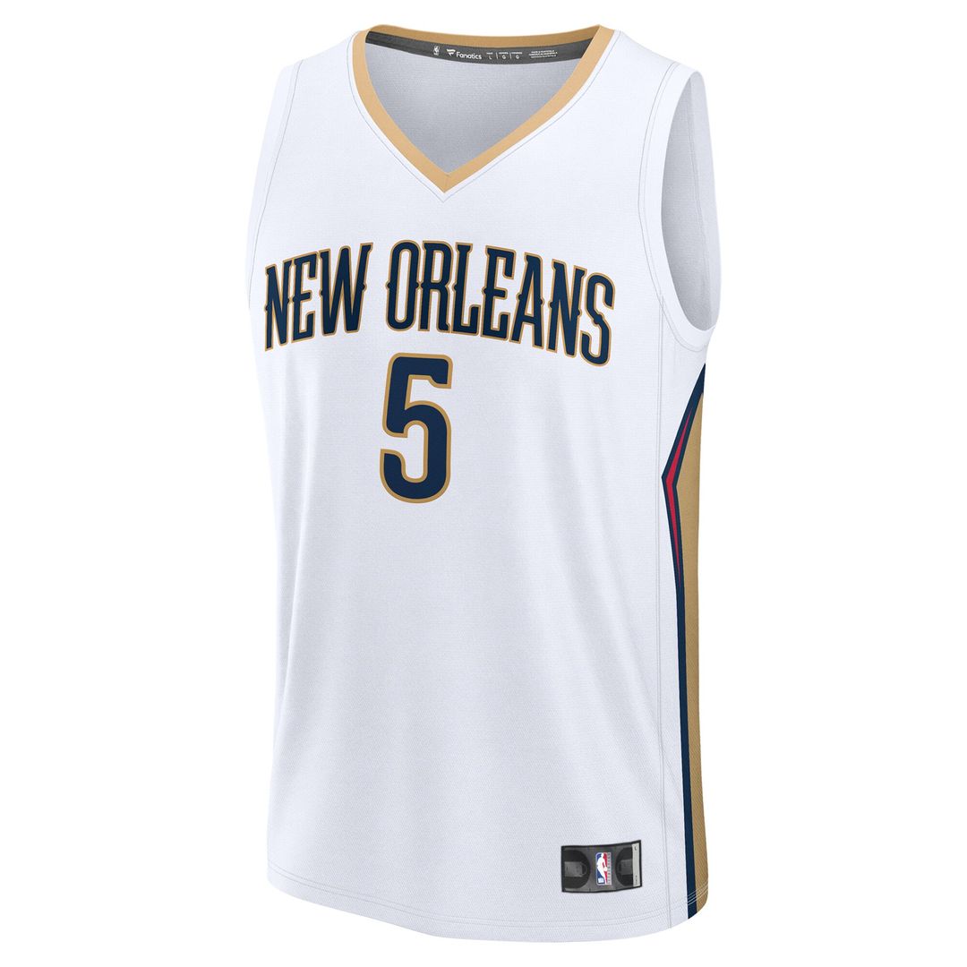 Dejounte Murray New Orleans Pelicans Fanatics Fast Break Player Replica Jersey - Association Edition - White