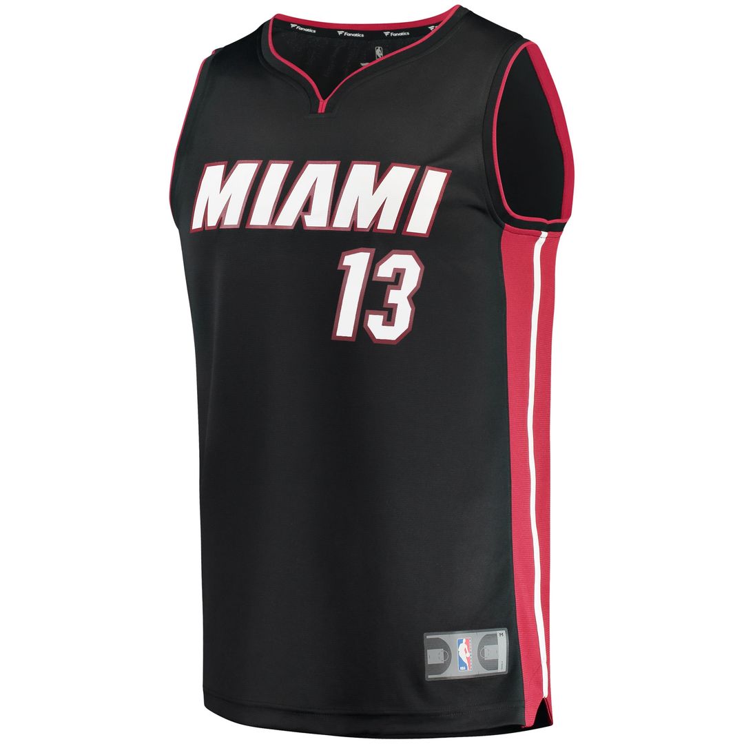 Bam Adebayo Miami Heat Fanatics Fast Break Player Replica Jersey - Icon Edition - Black