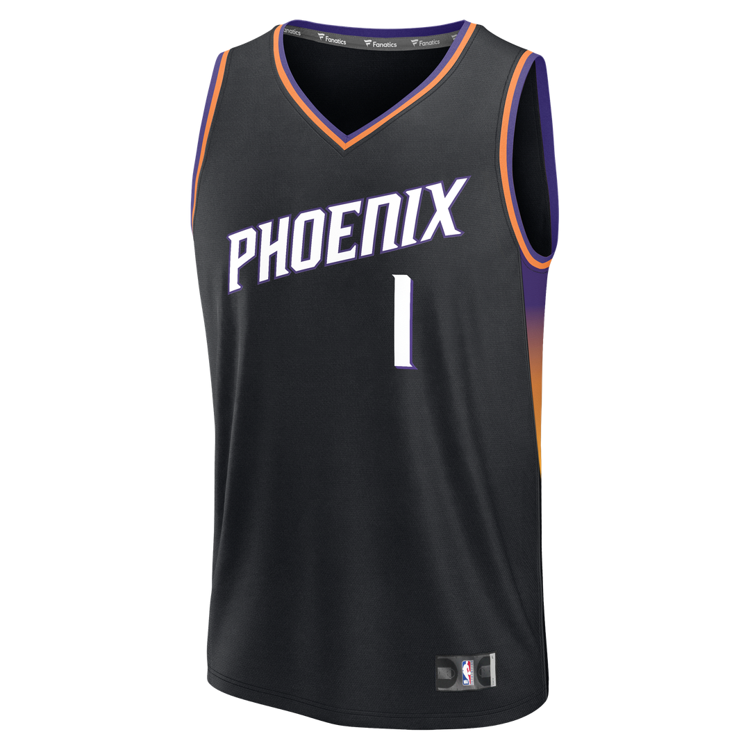 Devin Booker Phoenix Suns Fanatics Youth Fast Break Jersey - Statement Edition - Black