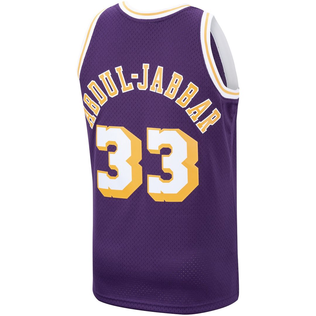 Kareem Abdul - Jabbar Los Angeles Lakers Mitchell & Ness Hardwood Classics Swingman Jersey - Purple