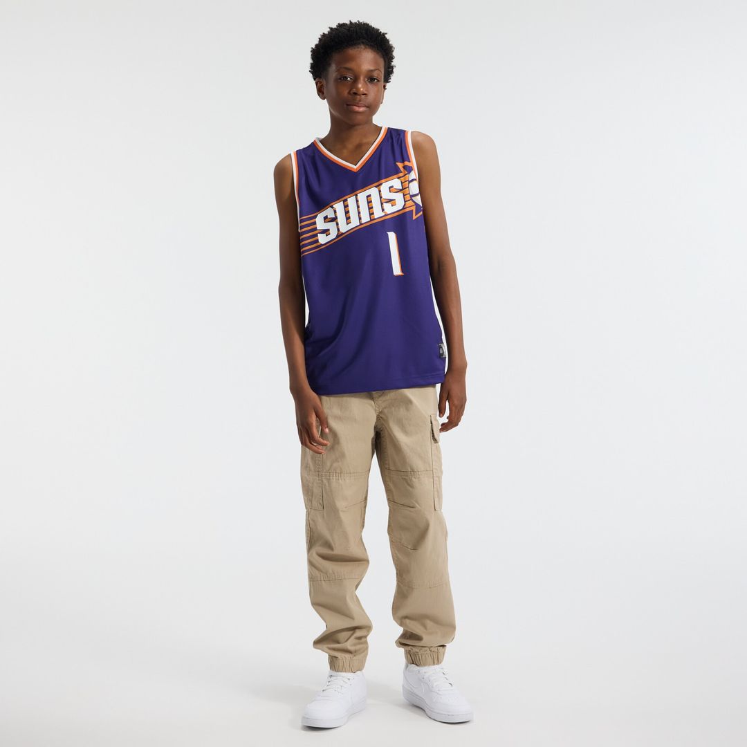 Devin Booker Phoenix Suns Fanatics Youth Fast Break Player Replica Jersey - Icon Edition - Purple