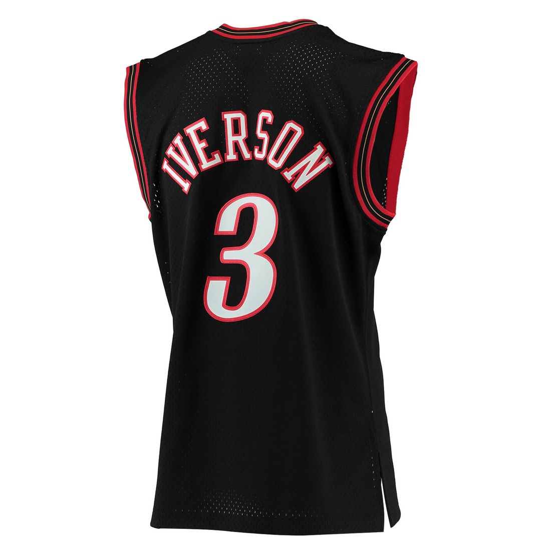 Allen Iverson Philadelphia 76ers Mitchell & Ness 1996/97 Hardwood Classics Swingman Jersey - Red