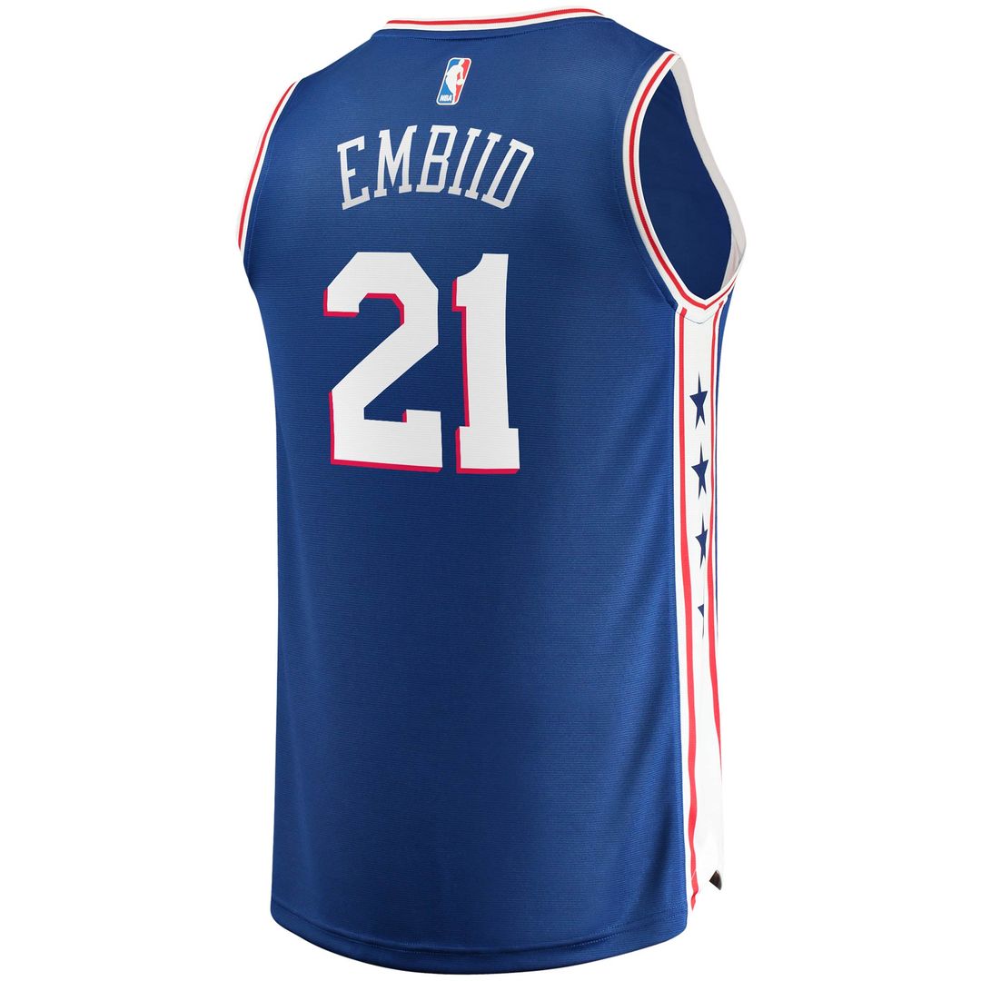 Joel Embiid Philadelphia 76ers Fanatics Fast Break Player Replica Jersey - Icon Edition - Royal