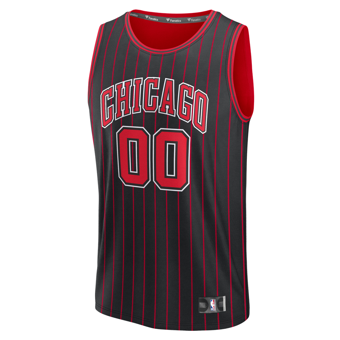 Chicago Bulls Fanatics Fast Break Custom Jersey - Icon Edition - Black