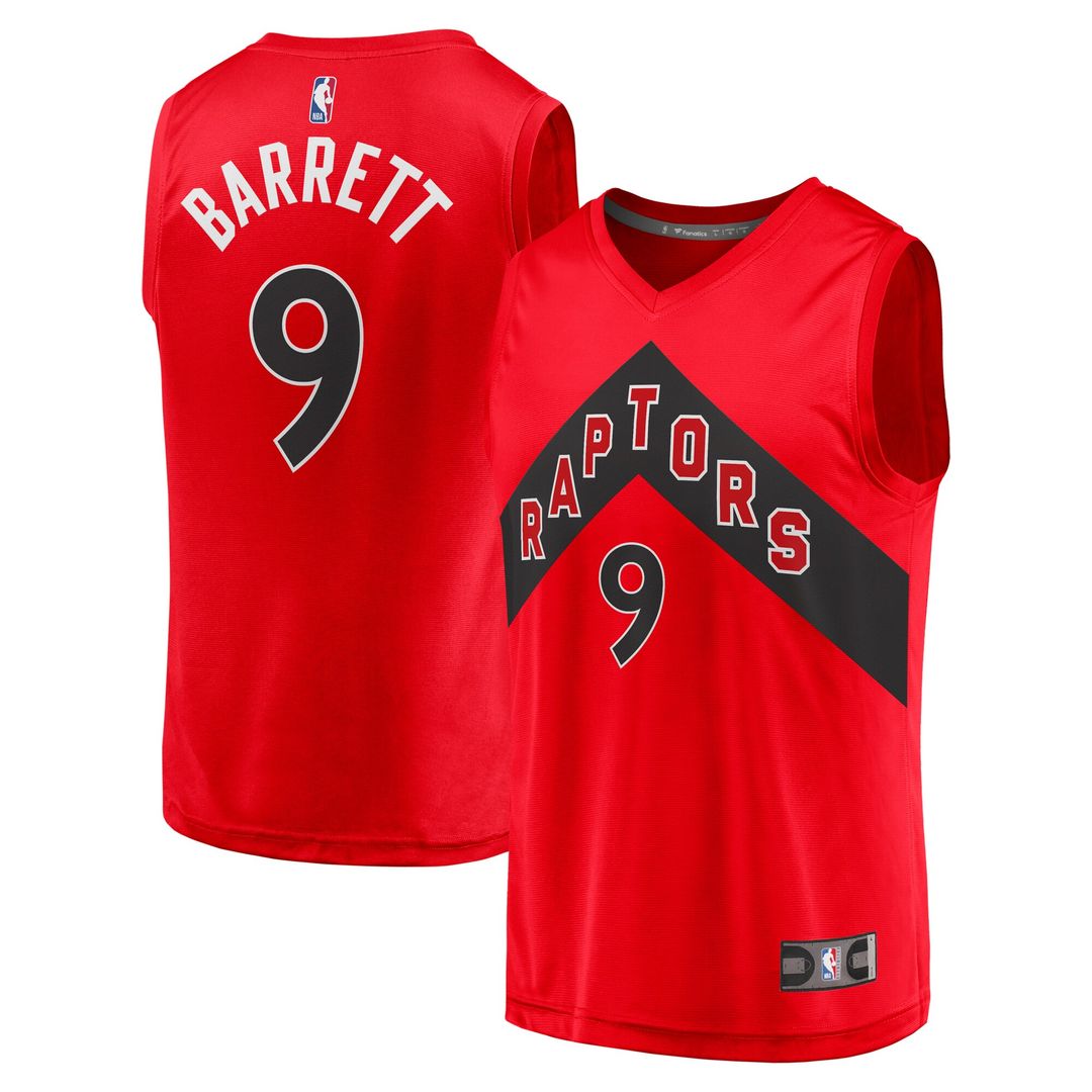 RJ Barrett Toronto Raptors Fanatics Fast Break Player Jersey - Icon Edition - Red
