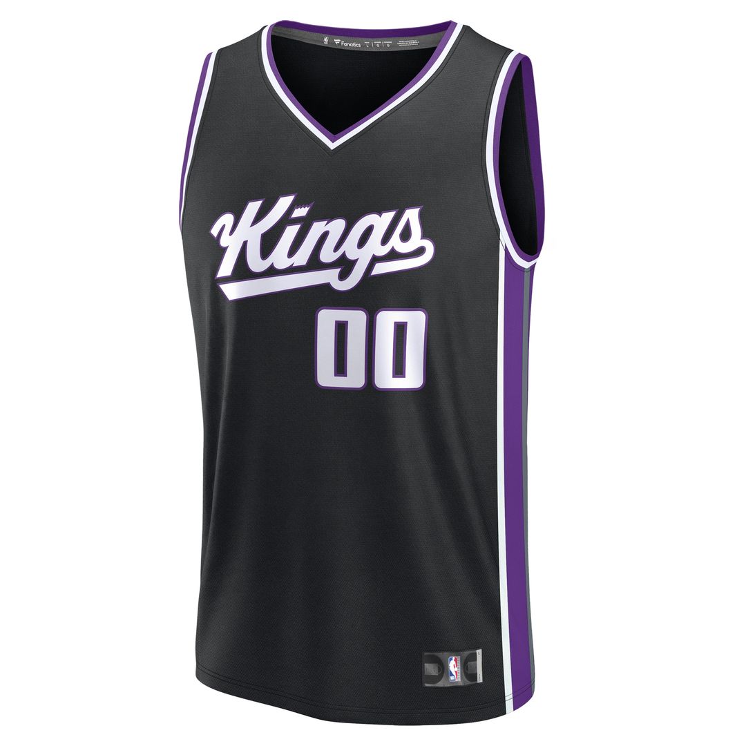Sacramento Kings Fanatics Youth Fast Break Custom Replica Jersey - Purple - Statement Edition