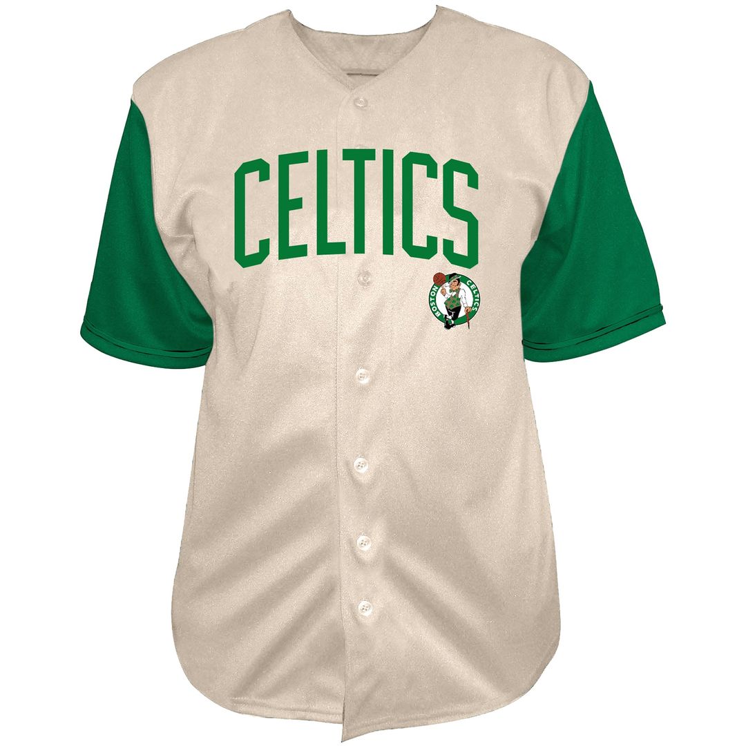 Jayson Tatum Boston Celtics Fanatics Baseball Jersey - Cream
