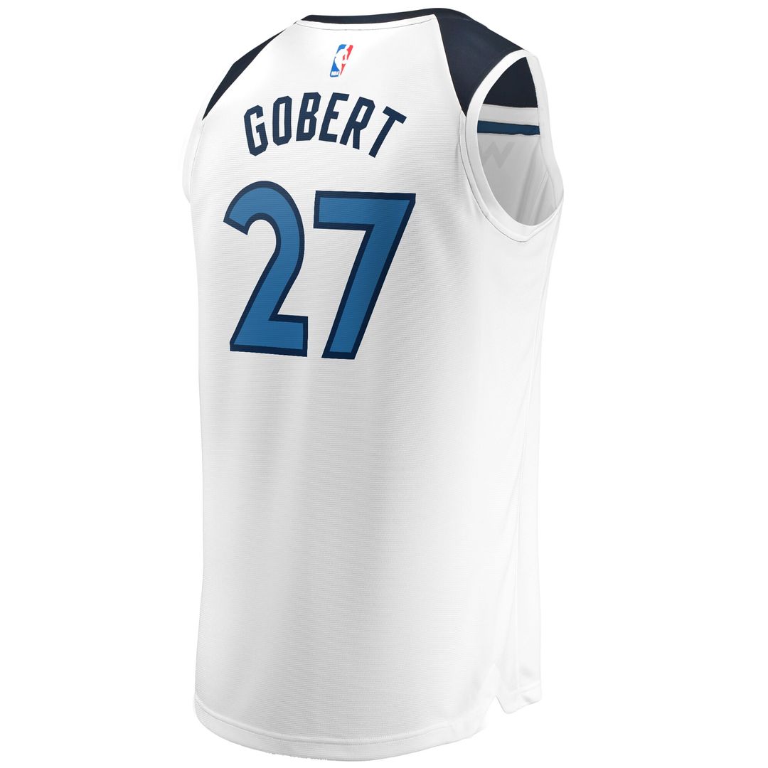 Rudy Gobert Minnesota Timberwolves Fanatics Fast Break Player Replica Jersey - Association Edition - White
