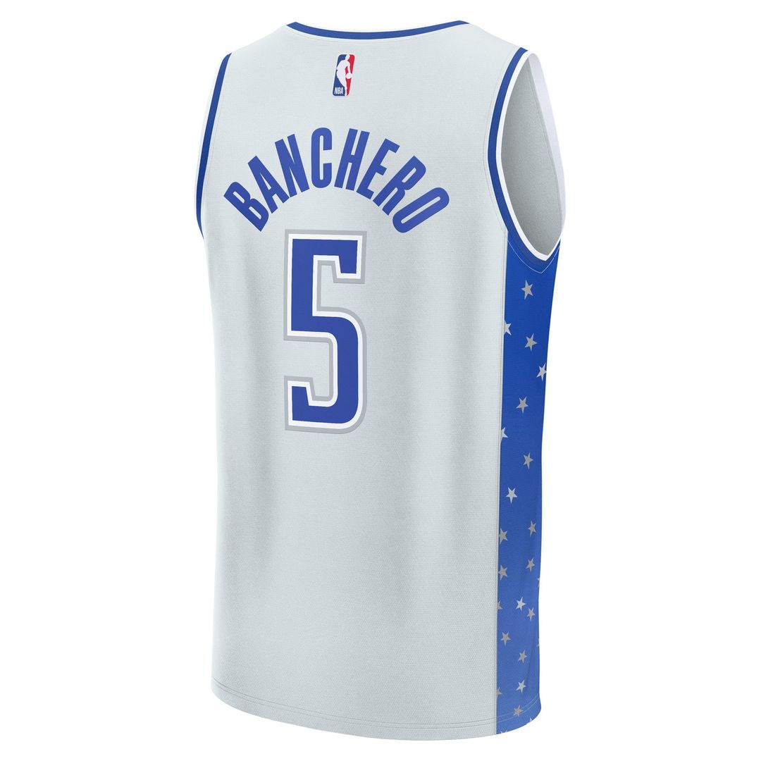 Paolo Banchero Orlando Magic Fanatics 2025/26 City Edition Fast Break Jersey - Silver