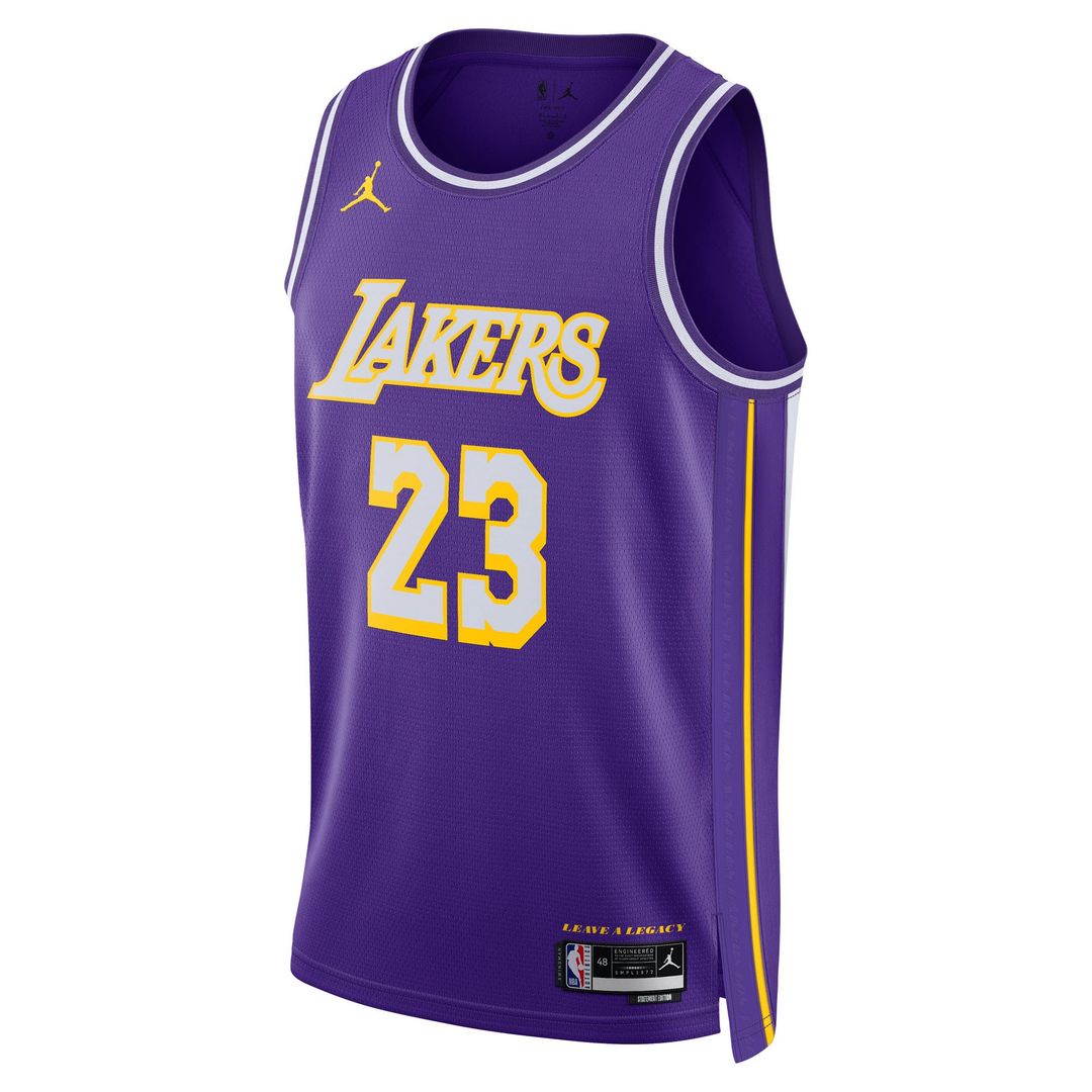 LeBron James Los Angeles Lakers Jordan Brand Unisex Swingman Jersey - Statement Edition - Purple