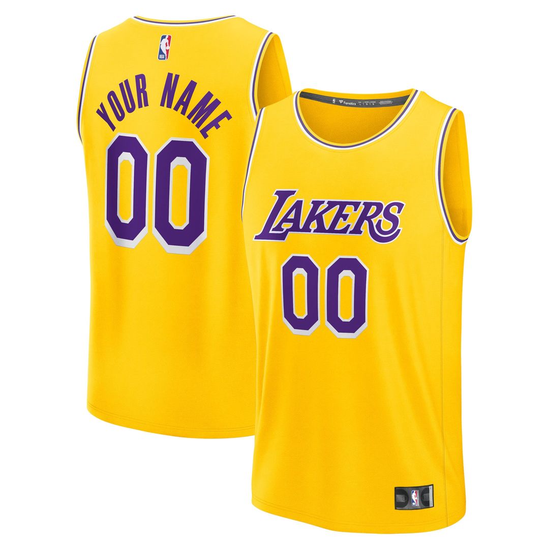 Los Angeles Lakers Fanatics Fast Break Custom Jersey - Icon Edition - Purple